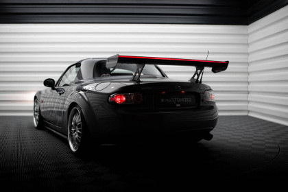 Zadní spoiler křídlo + led Mazda MX5 Hardtop NC(MK3) carbon