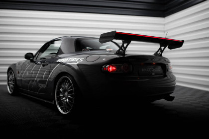Zadní spoiler křídlo + led Mazda MX5 Hardtop NC(MK3) carbon