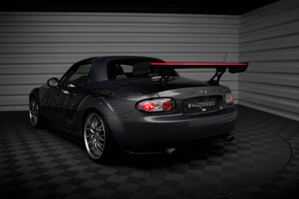 Zadní spoiler křídlo + led Mazda MX5 Hardtop NC(MK3) carbon