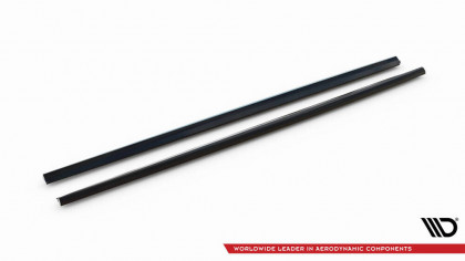 Prahové lišty Volkswagen Polo GTI Mk6 Facelift černý lesklý plast