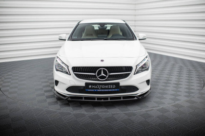 Spojler pod nárazník lipa Mercedes-Benz CLA C117 Facelift černý lesklý plast