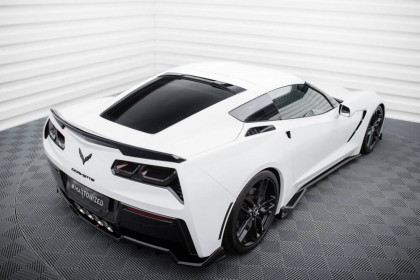 Prodloužení střechy Chevrolet Corvette C7 černý lesklý plast