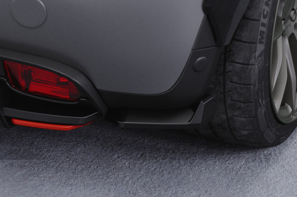 Spoilery pod zadní nárazník - boční splittery - CSR -  Mini F56 Cooper SE 2021- černá struktura