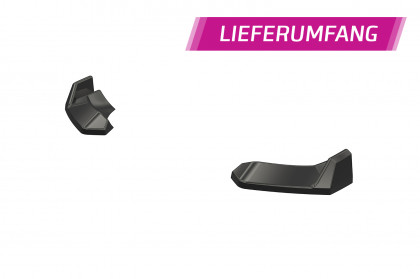 Spoilery pod zadní nárazník - boční splittery - CSR -  Mini F56 Cooper SE 2021- černá struktura