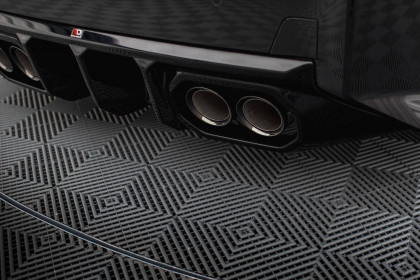 Zadní difuzor V.2 BMW M2 G87 černý lesklý plast - duplex