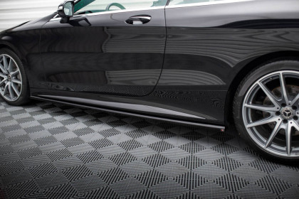 Prahové lišty Mercedes-Benz S Coupe AMG-Line C217 Facelift černý lesklý plast
