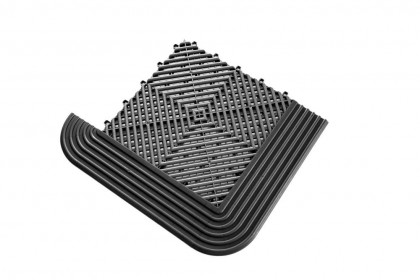 Modular Maxton floor - nájezdová hrana modulární podlahy rohová - samec