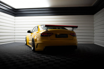 Zadní spoiler křídlo + LED Audi A5 Coupe 8T carbon - široké uchycení