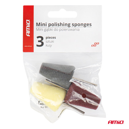 Sada mini leštících houbiček AMIO-03715