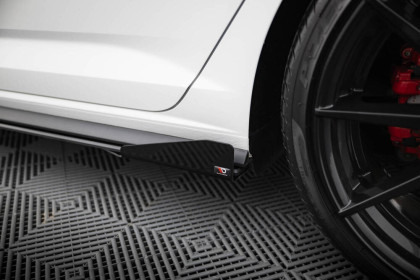 Prahové lišty Street pro + flaps Volkswagen Jetta GLI Mk7 černo červené