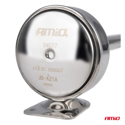 Klakson fanfáry zvukový signál chrom 520 mm 12V 24V HighTone AMIO-04077