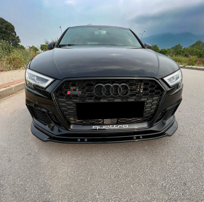 Spoiler pod přední nárazník pro AUDI RS3 8V Facelift Sportback 2017-2019 Version 3 s TÜV