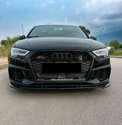 Spoiler pod přední nárazník pro AUDI RS3 8V Facelift Sportback 2017-2019 Version 3 s TÜV