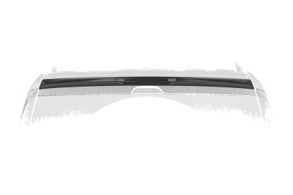 Křídlo, spoiler CSR pro VW Caddy 5 (Typ SB) 2020 - černý matný