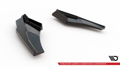 Splittery zadní boční V.1 Audi S3 Sportback Facelift černý lesklý plast
