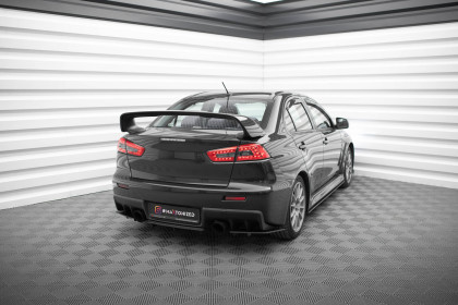 Splittery zadní boční Street Pro Mitsubishi Lancer EVO X černo červené
