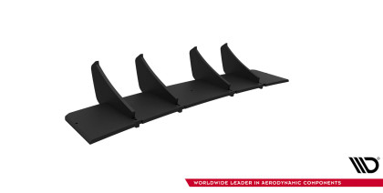 Spoiler zadního nárazníku Street pro Audi S3 Sedan 8Y Facelift černo červený