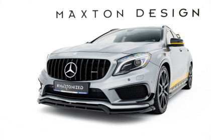 Spojler pod nárazník lipa Mercedes-Benz GLA 45 AMG Off-roader X156 černý lesklý plast
