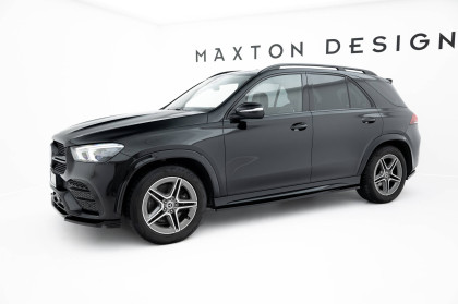 Prahové lišty Mercedes-AMG / AMG-Line GLE SUV W167 / W167 Facelift černý lesklý plast