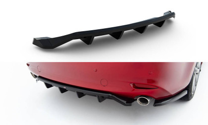 Spoiler zadního nárazniku Mazda 6 Mk3 Facelift černý lesklý plast
