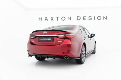 Spoiler zadního nárazniku Mazda 6 Mk3 Facelift černý lesklý plast