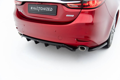 Spoiler zadního nárazniku Mazda 6 Mk3 Facelift černý lesklý plast