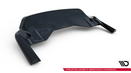 Spoiler zadního nárazniku Porsche Taycan Turbo S Mk1  černý lesklý plast