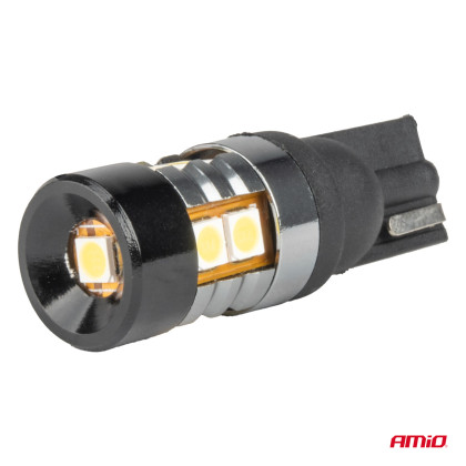 LED žárovky CANBUS T10 W5W 9 SMD 3030 White 12V 24V AMiO-04241