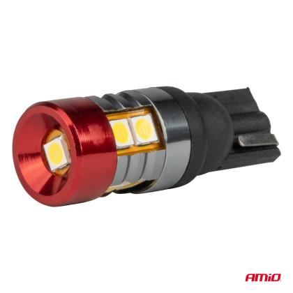 LED žárovky CANBUS T10 W5W 9 SMD 3030 White 12V 24V AMIO-04242