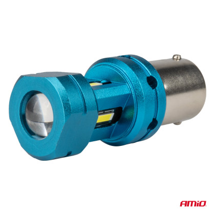 CANBUS LED žárovky 1156 BA15S P21W R10W R5W 4SMD 1860 White 12V 24V AMIO-04252