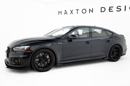 Prahové lišty Street pro + flaps Audi RS5 Sportback F5 černé