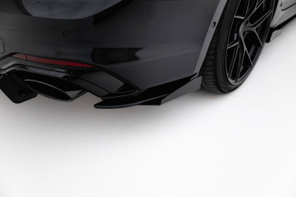 Splittery zadní boční Street Pro + flaps Audi RS5 Sportback F5 černo červené