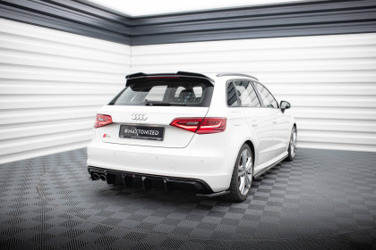 Zadní difuzor Audi A3 S-Line Sportback 8V černý lesklý plast - double