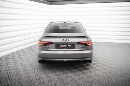 Zadní difuzor Audi A4 S-line B9 černý lesklý plast - single