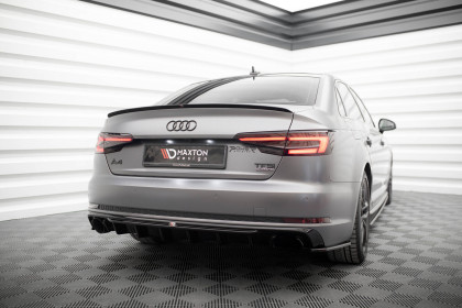 Zadní difuzor Audi A4 S-line B9 černý lesklý plast - single