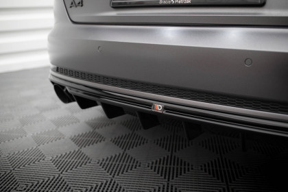 Zadní difuzor Audi A4 S-line B9 černý lesklý plast - single