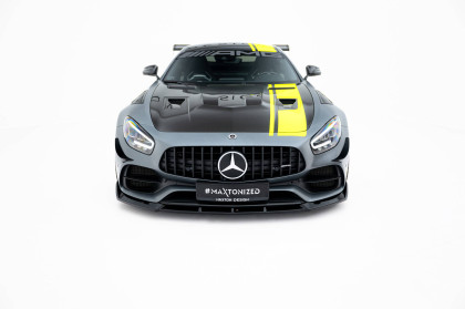 Spojler pod nárazník lipa Mercedes-AMG GT C C190 Facelift černý lesklý plast