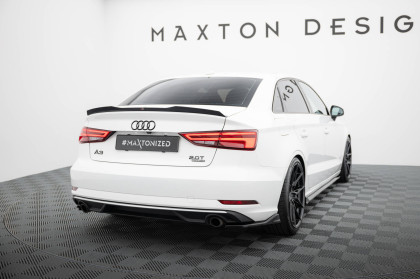 Splittery zadní boční V.1 Audi A3 Sedan 8V Facelift černý lesklý plast