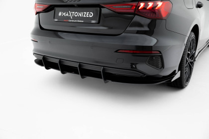 Spoiler zadního nárazníku Street pro + flaps Audi A3 Sedan 8Y černý