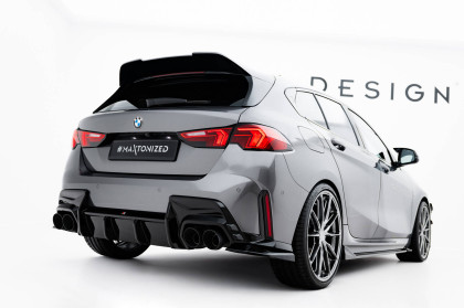 Splittery zadní boční V.2 BMW M135i F70 černý lesklý plast