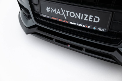 Spojler pod nárazník lipa V.3 Audi A6 / A6 C7 S-line/ S6 C7 Facelift černý lesklý plast