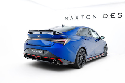 Splittery zadní boční Hyundai Elantra N Mk7 černý lesklý plast