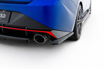 Splittery zadní boční Hyundai Elantra N Mk7 černý lesklý plast