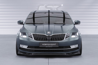 Spoiler pod přední nárazník CSR CUP pro Škoda Octavia 3 (Typ 5E) - carbon look matný