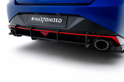 Spoiler zadního nárazníku Street pro Hyundai Elantra N Mk7 červený