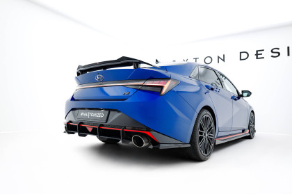 Spoiler zadního nárazníku Street pro Hyundai Elantra N Mk7 červený