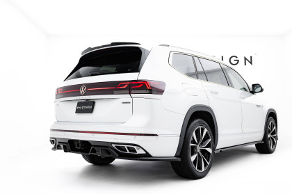 Spoiler zadního narázníku Volkswagen Atlas R-Line Mk1 Facelift 2 černý lesklý plast