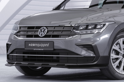 Spoiler pod přední nárazník CSR CUP pro VW Tiguan II (Typ AD) (Facelift) 2020- carbon look lesklý