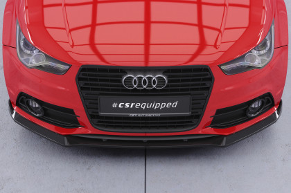 Spoiler pod přední nárazník CSR CUP pro Audi A1 (8X) S-Line 2010-2014 carbon look lesklý