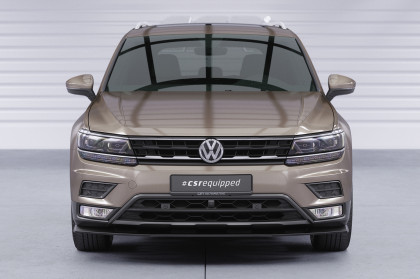 Spoiler pod přední nárazník CSR CUP pro VW Tiguan 2 (Typ AD) - carbon look lesklý